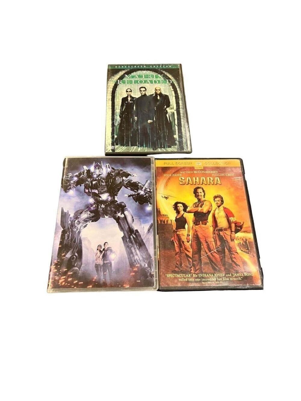 MATRIX, Transformers, Sahara DVD bundle